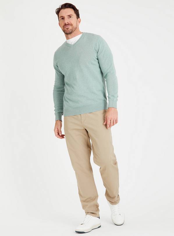 Light blue outlet sweater mens outfit